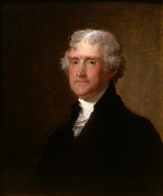 Gilbert Stuart Thomas Jefferson oil painting picture